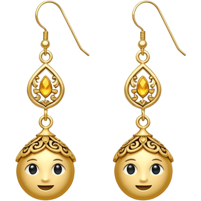 Gold Earrings emoji