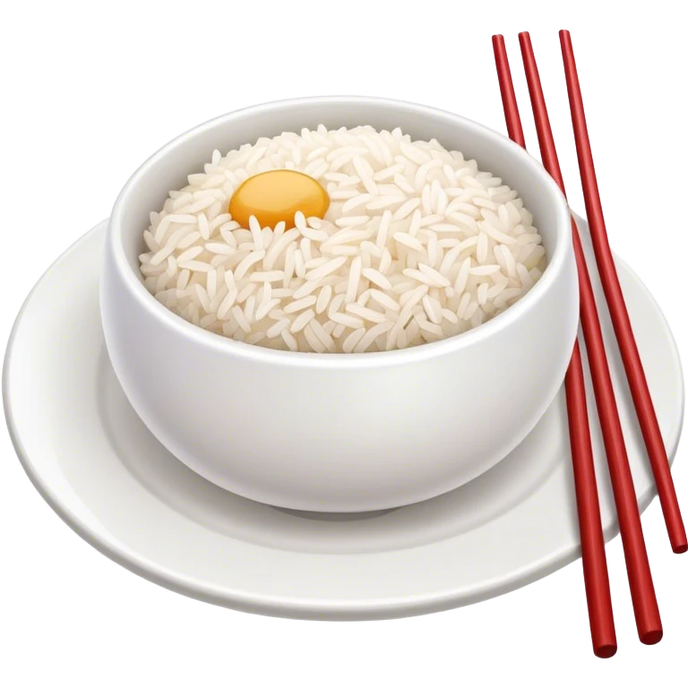 A rice with a chop emoji