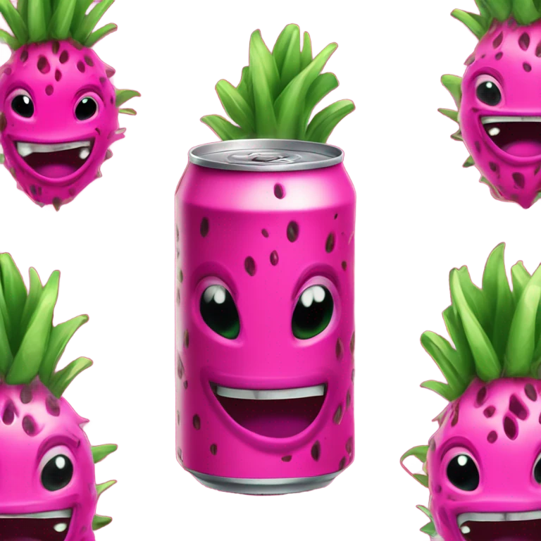 Energy Drink with the Taste of a Dragonfruit Dragon  emoji