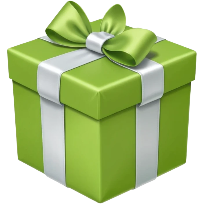 make present box in light green color emoji