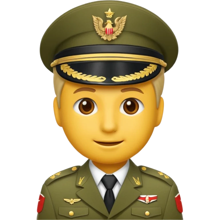Eine salutierenden Emoji (Hautfarbe: weiß) in Armee Klamotten männlich  emoji