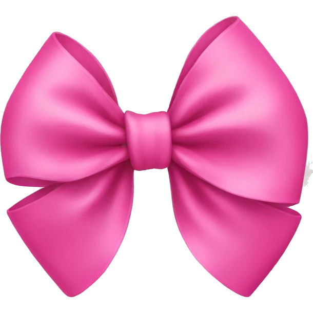 Pink bow emoji