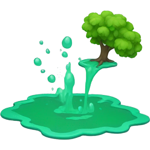 Green Water puddle emoji
