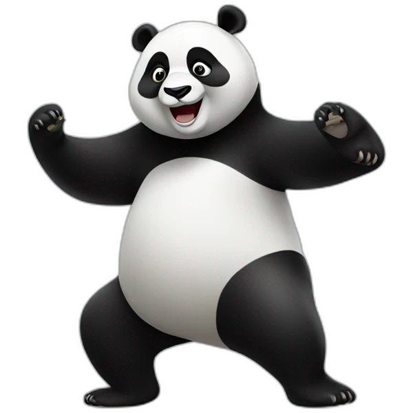 panda dancing emoji