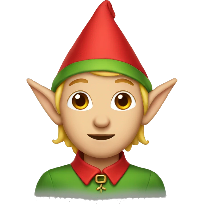 Elf in red emoji