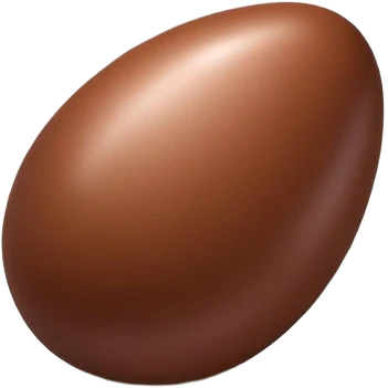 Chocolate egg emoji