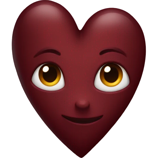 Dark red heart  emoji