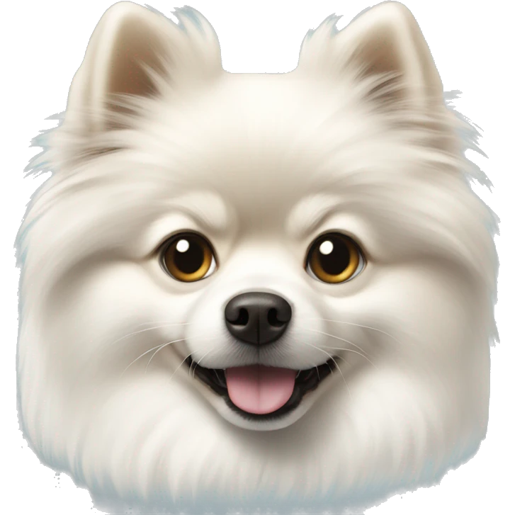 White Pomerania  emoji