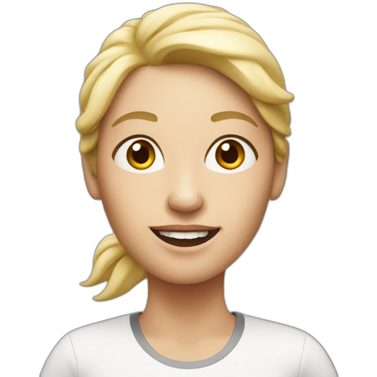 running white skin woman  emoji