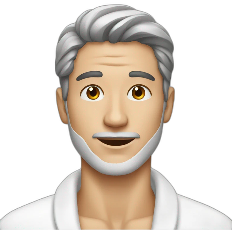 Man doing skincare emoji