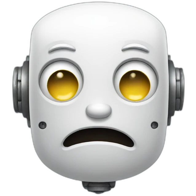 robot crying emoji