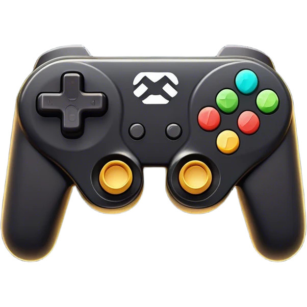 Clash of Clans aesthetic: Cinematic Playful Joy-Con Controllers Portrait Emoji, rendered in a 3D vector-style similar to standard emojis with minimal shading and bold, simplified shapes. A compact, distinct form with signature details, softly glowing with a nostalgic gaming charm. Simplified yet unmistakably iconic, highly detailed and consistent, glowing with a soft radiance and high shine. Stylized with a touch of retro gaming magic and a soft glowing outline, capturing the essence of a beloved gaming relic with a friendly, playful manner! emoji