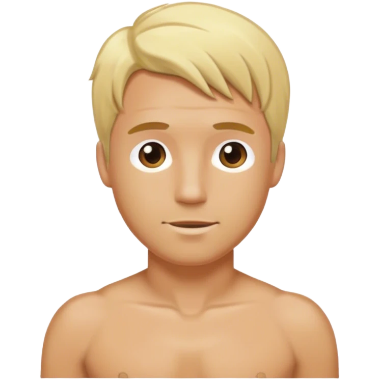 man blonde swim suit emoji