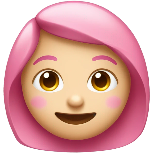 Cute pink emoji  emoji