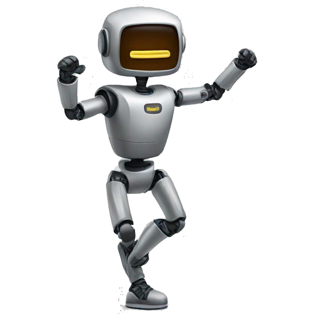 a dancing chatbot emoji
