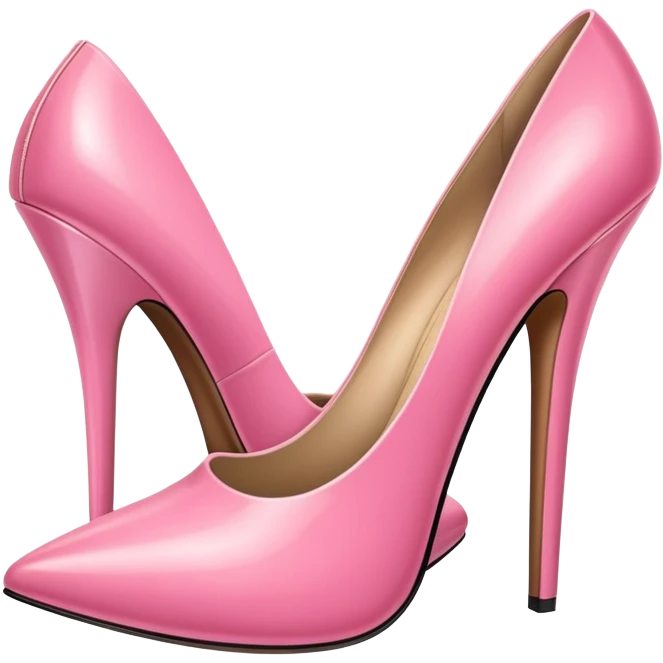 pink high-heeled shoe emoji