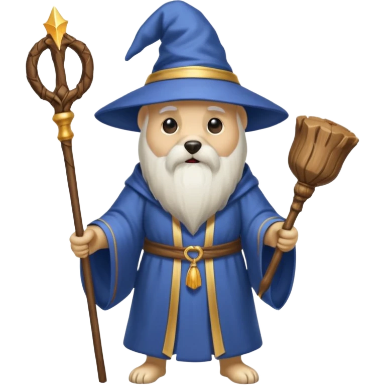 Dog wizard emoji