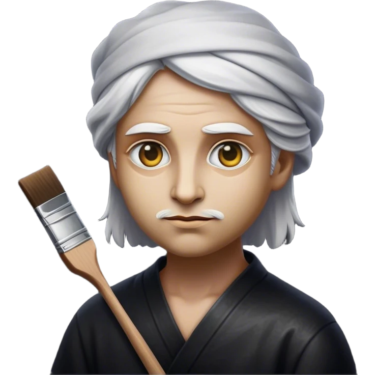 Cinematic Realistic Rembrandt Portrait Emoji, depicted as a master painter with deep reflective eyes and dramatic chiaroscuro, rendered with intricate textures and moody historic lighting that captures his timeless artistry. emoji