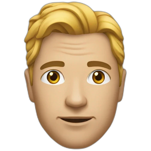 Un mec avec un w formé par des veines sur son front qui hurle emoji