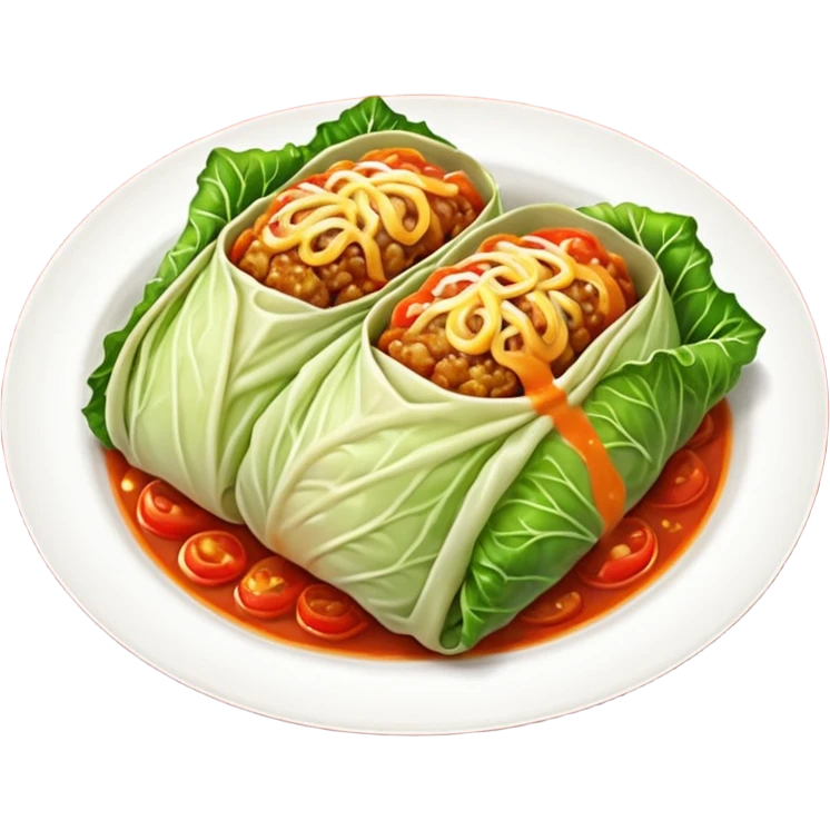 Cabbage roll emoji