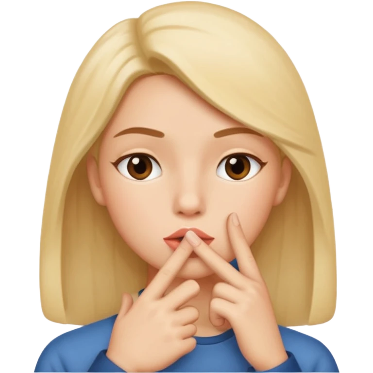 🤫🤫🧏 emoji