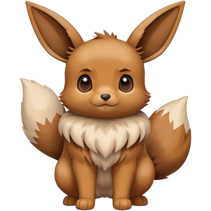 Eevee, full body, high quality emoji