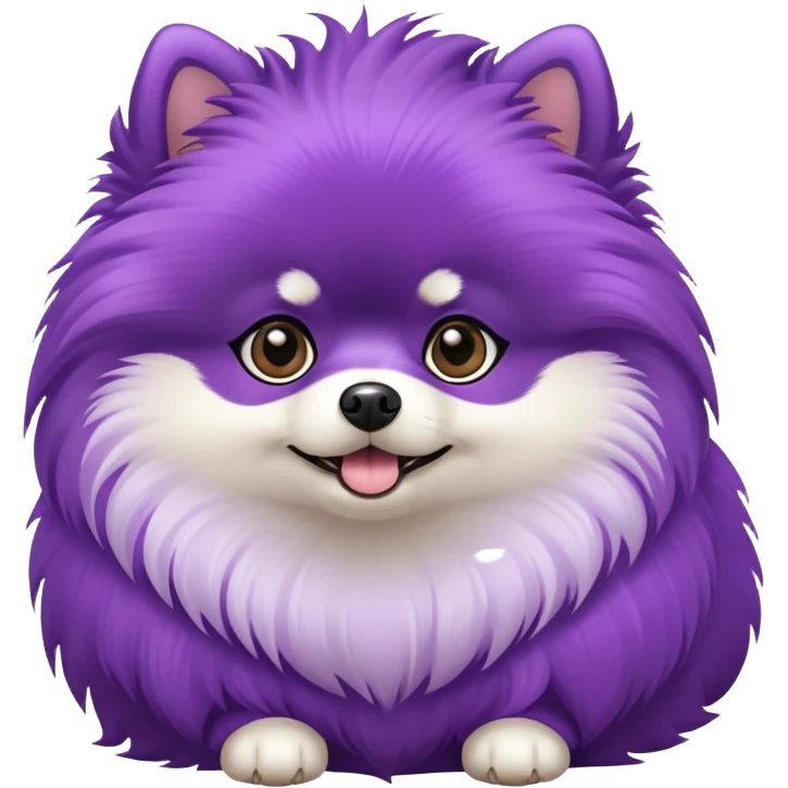 Purple Pomeranian  emoji
