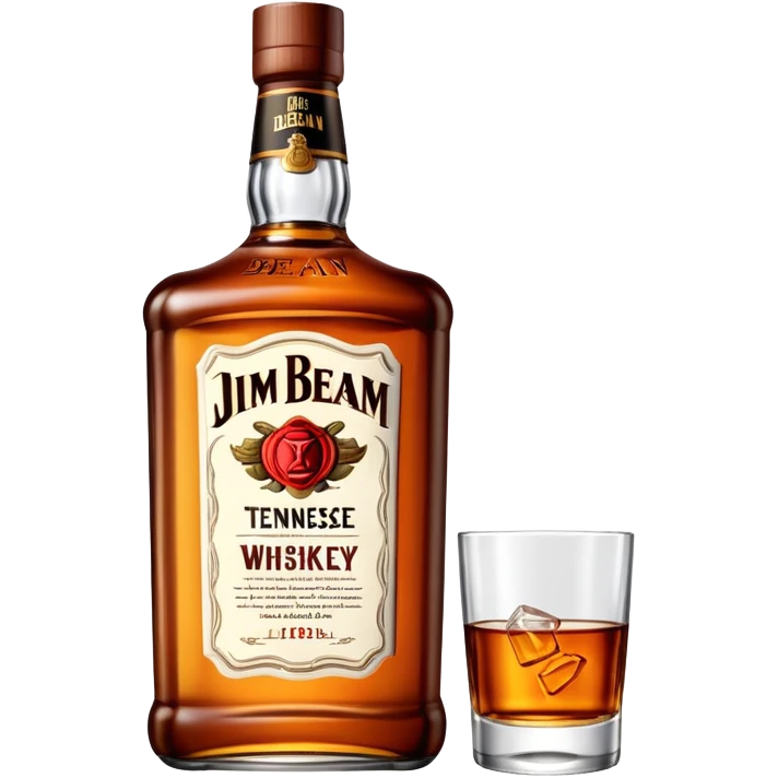 jim beam tennese whiskey bottle emoji