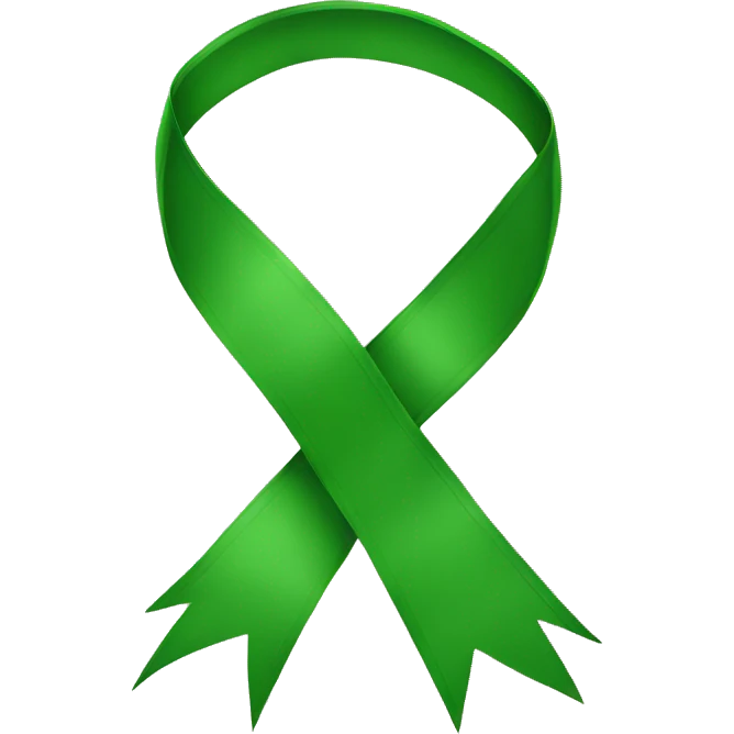Green ribbon emoji