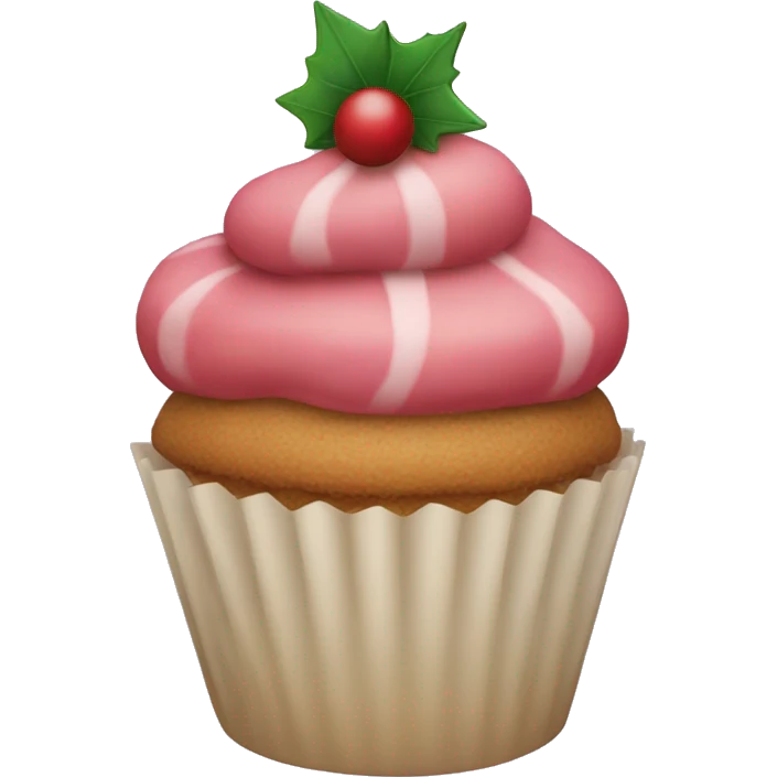 A Christmas cupcake  emoji