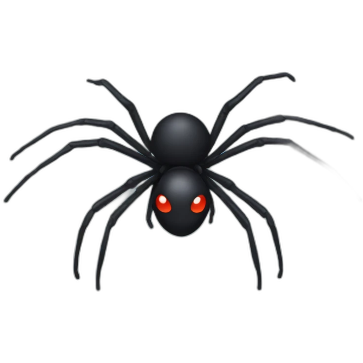 black widow spider emoji