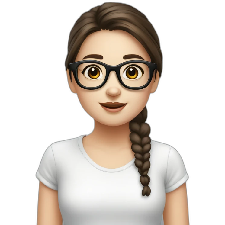 panda brille mädchen emoji