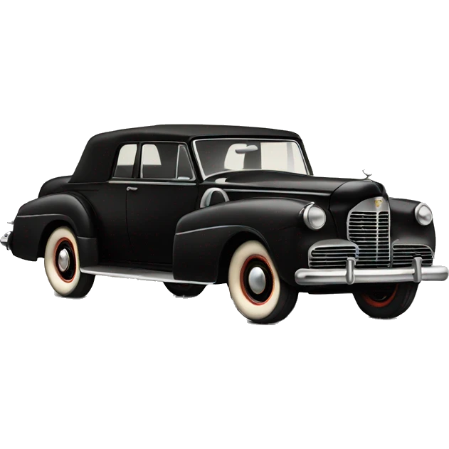 Black vintage Lincoln  emoji