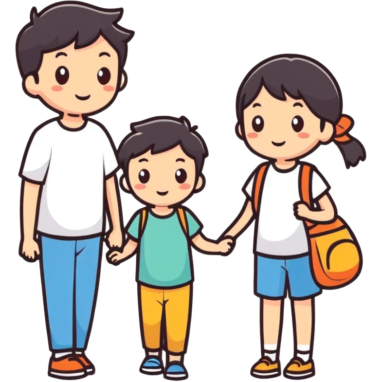 Couple kid emoji