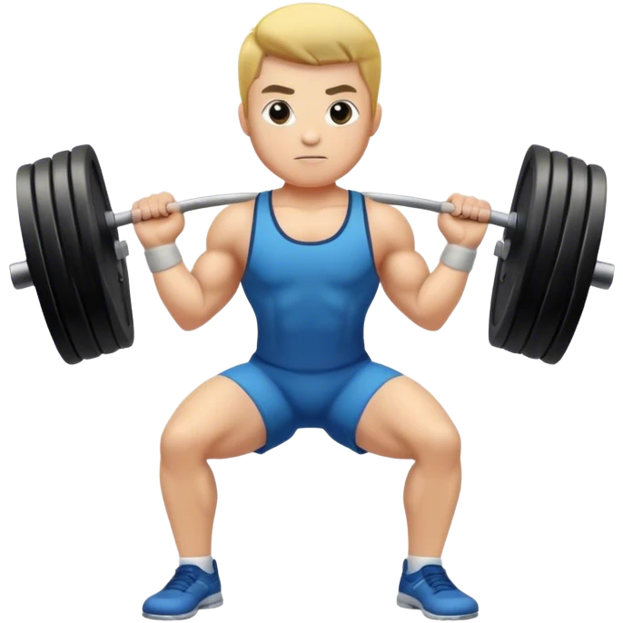 clean and jerk exercise emoji