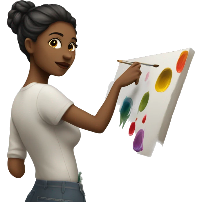 painter artiste femme emoji