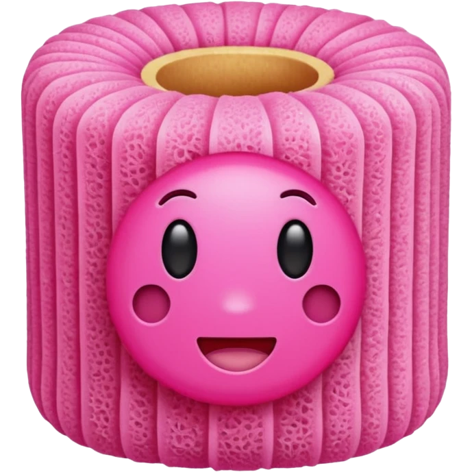 pink loofah emoji
