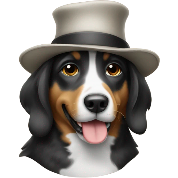 Dog with hat emoji