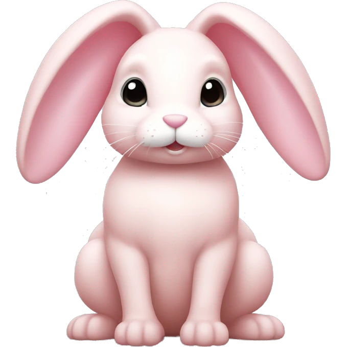 light pink bunny emoji