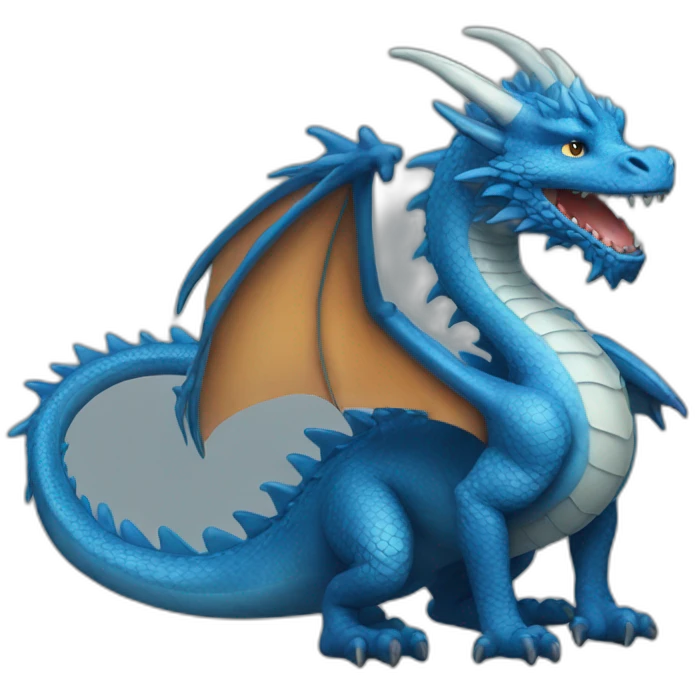 Blue dragon  emoji