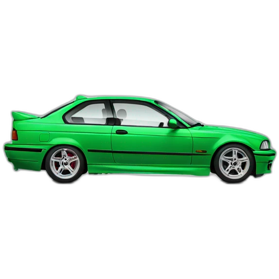 BMW E36 green emoji