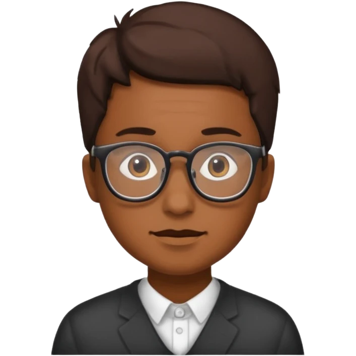 Carnero con lentes emoji