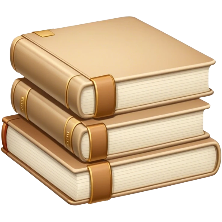 Beige book stack  emoji