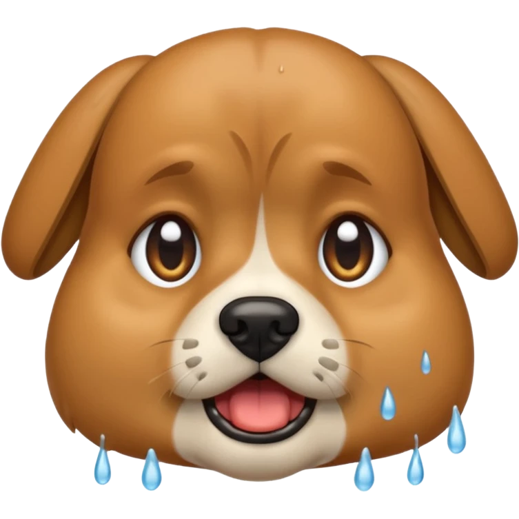 Dog crying  emoji