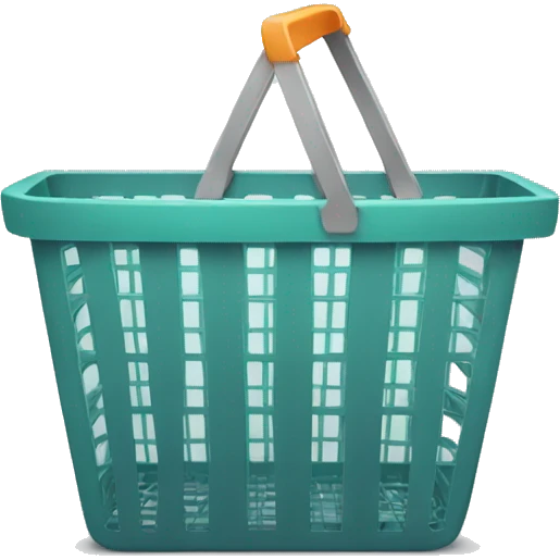 empty shopping basket side emoji