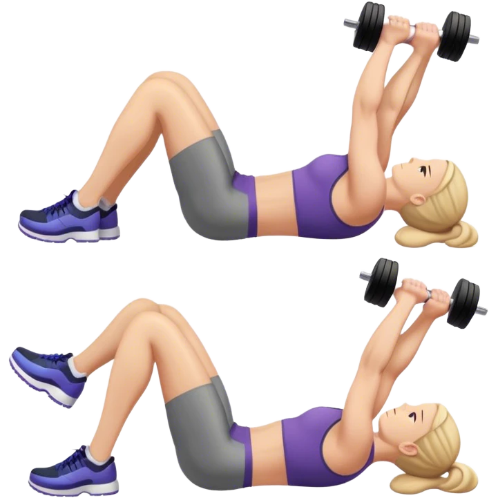 weighted glute bridges emoji