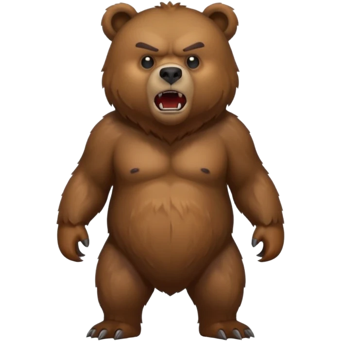 angry bear full emoji