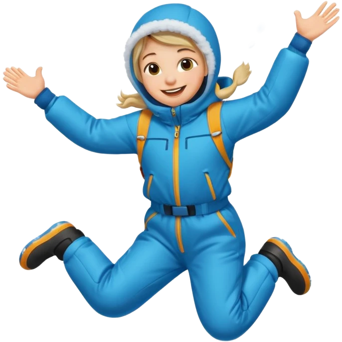 Snow jump emoji