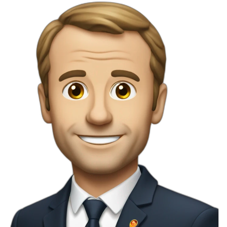 Macron-tenant-une-bière emoji