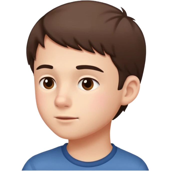 A boy showing right cheek to her mother asking for a gentle playful slap only boy no picture of mother included in emoji
Give side view of right cheek emoji